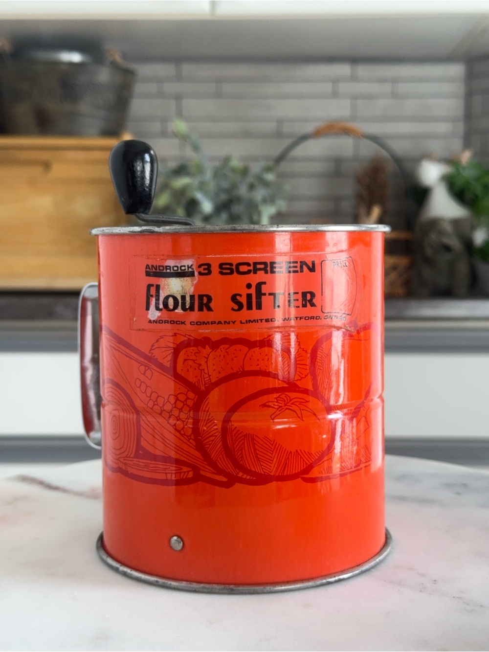 ANDROCK Vintage 3 Screen Flour Sifter
